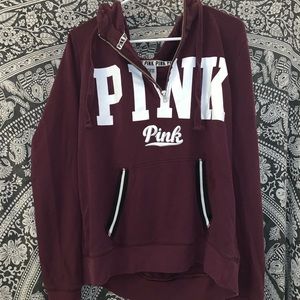 Victoria secret Pink half zip hoodie